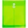 JAM Paper JAM PAPER Plastic Envelopes with Button String Tie Closure Letter Open End 9 34 x 11 34 Lime Green 12Pack