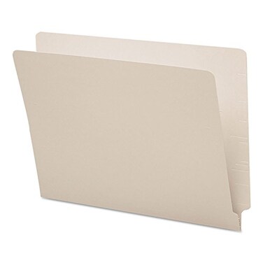 SMEAD Smead End Tab File Folder ShelfMaster Reinforced StraightCut Tab Letter Size Gray 100 per Box 25310