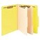 SMEAD Smead Classification File Folder 2 Expansion 25Cut Tab Letter Size 10 per Box 2 Dividers Yellow