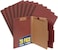 1InTheOffice Classification Folders 2 Dividers Letter Size Brick Red Pressboard Classification Folders Letter Size 25 Extension 20 Pack
