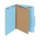SMEAD Smead 100 Recycled Pressboard Classification File Folder 1 Divider 2 Expansion Letter Size Blue 10 per Box