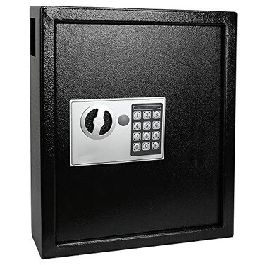 KYODOLED Electronic 40 Keys Cabinet Wall Mount Digital Key Safe Lock Box Large Security Lockbox for House Key Heavy Duty Combination Lock Storage 1437 X 118 X393 Black40 Keys