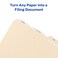 Avery Filing Ultra Tabs 3 x 15 2Side Writable White 24 Repositionable File Tabs 74776