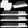 Gersoniel 25 Pieces 2 Inch Insertable SelfAdhesive Tabs with Printable Inserts with File Folder Labels Sticky Plastic Index Clear Divider Stick on File Self Adhesive for Books Page