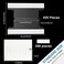 Gersoniel 25 Pieces 2 Inch Insertable SelfAdhesive Tabs with Printable Inserts with File Folder Labels Sticky Plastic Index Clear Divider Stick on File Self Adhesive for Books Page