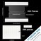 Gersoniel 25 Pieces 2 Inch Insertable SelfAdhesive Tabs with Printable Inserts with File Folder Labels Sticky Plastic Index Clear Divider Stick on File Self Adhesive for Books Page