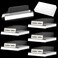 Gueevin 50 Pieces 15 Inch Insertable Self Adhesive Index Tabs with Paper Printable Inserts Clear Plastic Sticky File Folder Labels Hanging File Tabs for Notebooks Book Page Folders