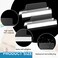 Gueevin 50 Pieces 15 Inch Insertable Self Adhesive Index Tabs with Paper Printable Inserts Clear Plastic Sticky File Folder Labels Hanging File Tabs for Notebooks Book Page Folders