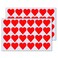 TownStix 1200 Pack 1 Red Heart Stickers Labels 50 Sheets