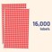 TownStix 16000 Pack 14 Small Dot Stickers Round Labels Red