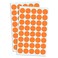 TownStix 2000 Pack 34 Round Dot Stickers Circle Labels Orange