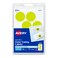 Avery SelfAdhesive Removable Labels 125 Inches Diameter Yellow Neon 400 per Pack 5499