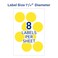 Avery SelfAdhesive Removable Labels 125 Inches Diameter Yellow Neon 400 per Pack 5499