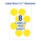 Avery SelfAdhesive Removable Labels 125 Inches Diameter Yellow Neon 400 per Pack 5499