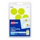 Avery SelfAdhesive Removable Labels 125 Inches Diameter Yellow Neon 400 per Pack 5499
