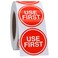 hycodest Hycodest 15 500 Pcs Use First Stickers Small Stickers Circle Label Adhesive Dot Labels Red