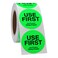 hycodest Hycodest 500 Pcs 15 Use First Stickers Food Service Sticker Food Labels Disposable Lable 2 Rolls Fluorescent Green
