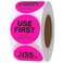 hycodest Hycodest 500 Pcs 15 Use First Stickers Small Stickers Circle Label Dot Labels Fluorescent Paper Fluorescent Pink