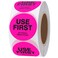 hycodest Hycodest 500 Pcs 15 Use First Stickers Small Stickers Circle Label Dot Labels Fluorescent Paper Fluorescent Pink