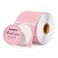MUNBYN 2 Inch Pink Circle Thermal Sticker Labels SelfAdhesive Round Direct Thermal Labels for Logo Design QR Code 750 Sheets1 Roll