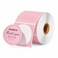 MUNBYN 2 Inch Pink Circle Thermal Sticker Labels SelfAdhesive Round Direct Thermal Labels for Logo Design QR Code 750 Sheets1 Roll