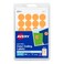 Avery SelfAdhesive Removable Labels 075 Inch Diameter Orange Neon 1008 per Pack 5471