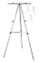 Audio-Visual Direct Lightweight Aluminum FlipChart Presentation Easel Silver 4 Pack