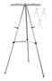 Audio-Visual Direct Lightweight Aluminum FlipChart Presentation Easel Silver 4 Pack