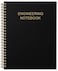Tuun Fuplan Engineering NotebookEngineer Graph Paper Notebook 25 Grid Format Lab Notebook Quad Ruled Book with Grid Pages Table of Contents for Chemistry Physics Biology 8 x 10 Spiral Bound Black