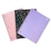 Yoobi College Ruled 8 x 105 Spiral Notebook Set 3Pack of 1 Subject Notebooks Pink Purple Black Celestial Patterns 150 Perforated 3Hole Punched Sheets