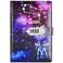 JunShop Locking Diary Combination Lock Journal Constellation Writing Diary A5 Starry Sky Lock Leather Notebook Gemini