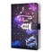 ARRLSDB A5 Creative Password Lock Journal PU Leather Combination Lock Diary Locking Diary Notepad Pisces