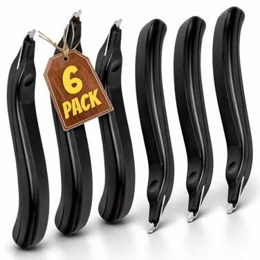 1InTheOffice Staple Remover Tool Staple Puller Staple Remover Stick Magnetic Black 6 Pack