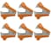 Clipco Staple Remover 6Pack Orange