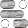 Clipco Book Rings Large 2Inch Nickel Plated 50Pack