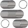 Clipco Book Rings Large 2Inch Nickel Plated 50Pack