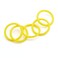 PZRT 12pcs 35mm Plastic Loose Leaf Rings Flexible Book Binding Opening Ring Scrapbook Notebook Creative DIY Binder RingsYellow