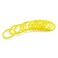 PZRT 12pcs 35mm Plastic Loose Leaf Rings Flexible Book Binding Opening Ring Scrapbook Notebook Creative DIY Binder RingsYellow