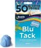 Bostik Blu Tack Blue Reusable Mastic Putty Handy Size 50 Extra Free 30615681