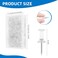CCINEE 200 PCS Standard Clear Thumb Tacks Steel Sharp Point and Clear Plastic Head Push Pins for Bulletin Board Fabric Marking Crafts and Office Organization