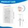 CCINEE 200 PCS Standard Clear Thumb Tacks Steel Sharp Point and Clear Plastic Head Push Pins for Bulletin Board Fabric Marking Crafts and Office Organization
