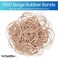 1InTheOffice Rubber Bands 16 Size16 Rubber Bands Beige 1 lb Box 1900Pack