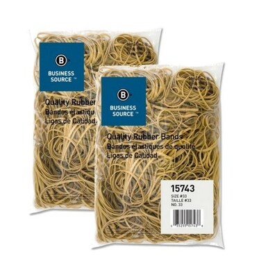 Business Source Size 33 Rubber Bands 15743 2 Pack