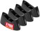 1InTheOffice Tape Dispenser Desk Office Desktop Tape Dispenser Nonskid Base 1 Inch Core Black 4 Pack