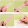 Geluode 4 Pcs Cute Cat Paw Erasers Retractable Rainbow Cat Erasers PushPull Office School Supplies