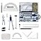 NEWSOURCE Profesional Compass for Geometry Up to 18 inch DiameterGeometry Precision Tool for studentDrawing Tools Drafting Kits for EngineerDrawing ToolGeometry SetMath Geometry Kits Set