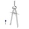 Pacific Arc Metal Professional Compass Perfect Spring Bow Compass for Math Geometry or Drafting Up to 8 Diameter Large Comes with Lead and Lock