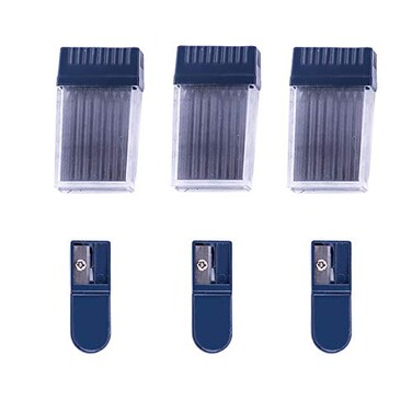 ZLKSKER 36pcs Compass Lead Refills 2 Millimeter for Math CompassDrawing Compass 12 Per Tube Pack of 3 Tubes