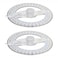 Utoolmart 360 Degree Protractor Swing Arm Protractor Plastic Circle Protractor Ruler Durable Measuring Tool Stationery for School Office 2 Pcs