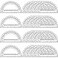 EBOOT 24 Pack Plastic Protractors Math Protractor 180 Degrees 6 Inch Clear